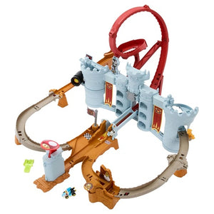 Hot Wheels Toy Car Track Set, Mario Kart Bowser’s Castle Playset