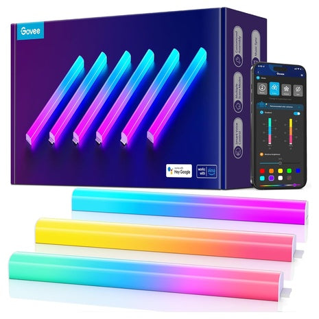 6-Piece Govee Glide RGBIC Smart Gaming Wall Lights