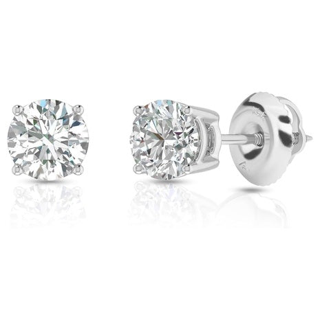 Lab Grown Diamond Stud Earrings in 14K Gold