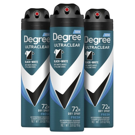 3 Degree Men Black + White Antiperspirant Sprays