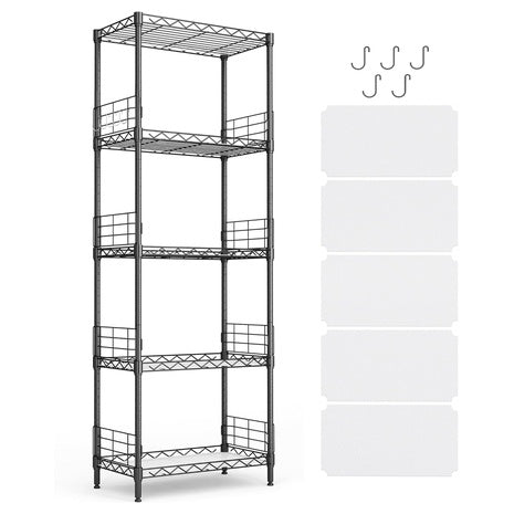 5-Tier Heavy Duty Metal Storage Shelf