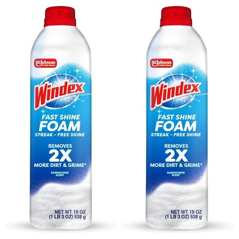 2-Pack Windex Fast Shine Foam Glass Cleaner