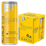 4 Cans Red Bull Yellow Edition Tropical Energy Drink