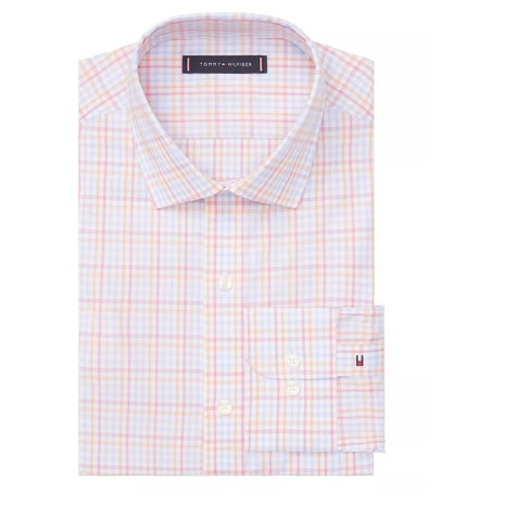 Tommy Hilfiger Men's Flex Regular Fit Twill Dress Shirt