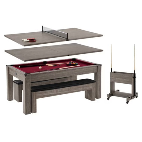 Barrington 6ft 3-in-1 Pool Table, Table Tennis Table, Dining Table