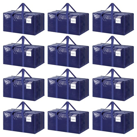 12-Pack Heavy Duty XL Moving Bags With Handles