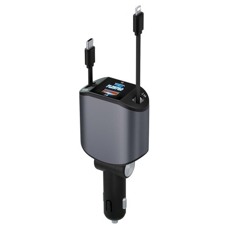 4 in 1 Retractable Car Fast Charger