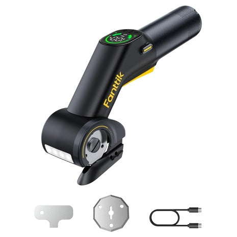 Fanttik C10 Pro 1.77" Electric Rotary Box Cutter W/ Dual Speed & Type-C Charging