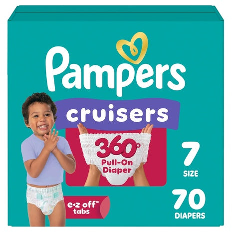 70 Size 7 Pampers Cruisers 360° Diapers
