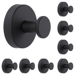 8-Pack Removable Hooks For Bathroom Walls & Glass Door
