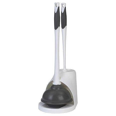 Clorox Toilet Plunger & Brush Set
