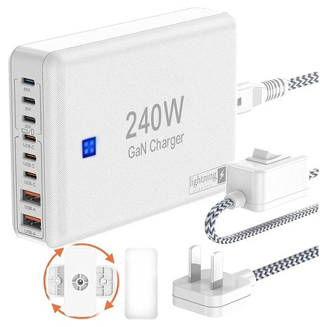 8 Port 240W Fast Charging Block