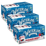 24 Cans Waterloo Summer Berry Sparkling Water