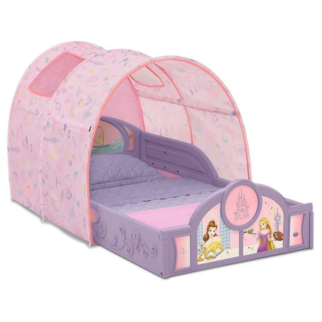 Delta Children Disney Princess Sleep and Play Toddler Bed with Tent