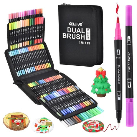 Dual-Tip Acrylic Paint Marker Sets on Sale