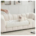 29" X 71" Non Slip Soft Fuzzy Sofa Covers For Pets (Beige)