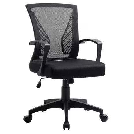 Furmax Office Mid Back Swivel Lumbar Support Desk Chair