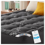 Bedlore King Viscose Bamboo Pillow Top Mattress Pad