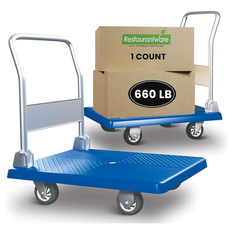 Restaurantware Large Foldable Platform Cart