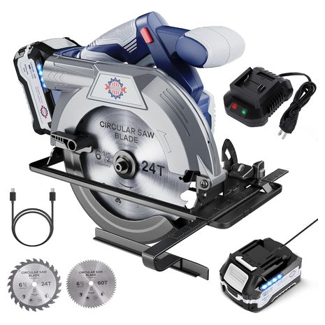 HeroJet 20V MAX 6-1/2" Blade Cordless Circular Saw