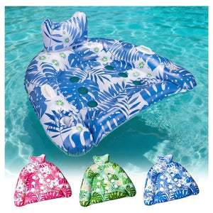 3-Pack Pool Float Chairs with Cupholders