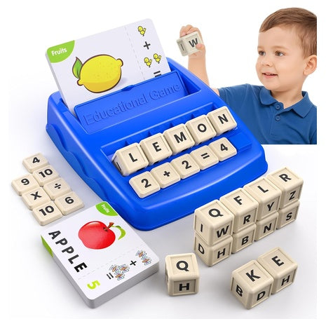 Letter Spelling & Math Matching Game Set