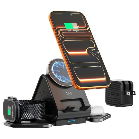 3-in-1 Qi2 15W MagSafe Wireless Charging Station