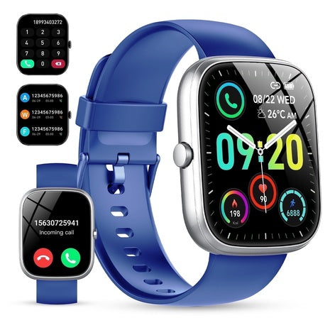 Smart Watch with Bluetooth Calls & Fitness Tracking