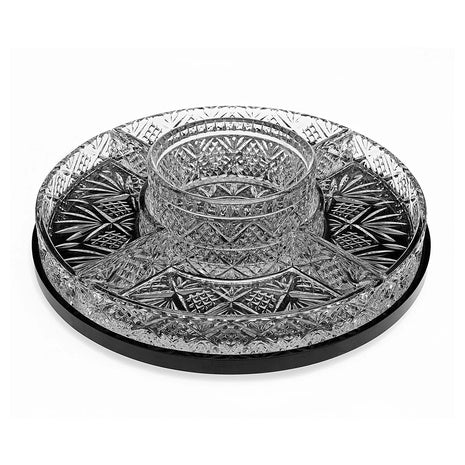 Godinger Dublin Crystal 5-Section Lazy Susan