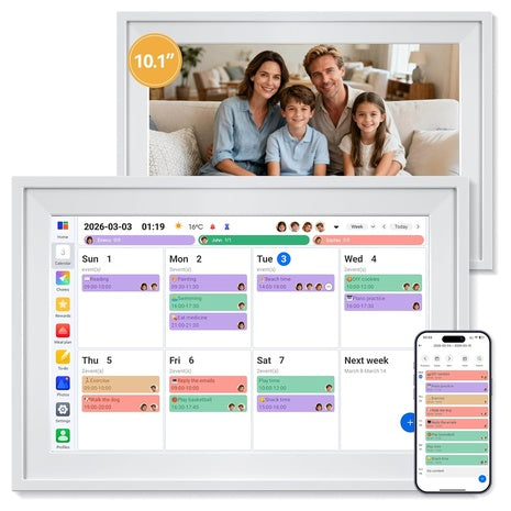 10.1" Smart Touchscreen Display Digital Electronic Calendar