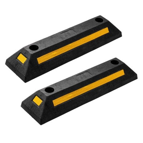 2-Pack Zone Tech Heavy Duty Rubber Parking Guide