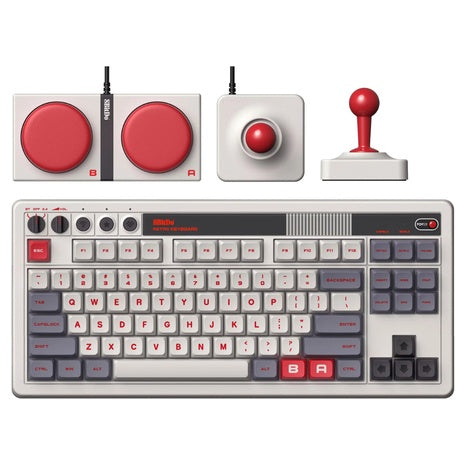 8BitDo 87-Key Retro Mechanical Keyboard W/ Joystick (N Edition)