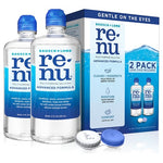 2 Bottles Renu Contact Lens Solution With Case