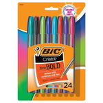 24 BIC Cristal Xtra Bold Ballpoint Pens