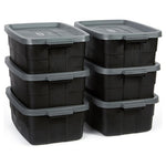 6-Pack Rubbermaid 10-Gallon Storage Totes With Lids