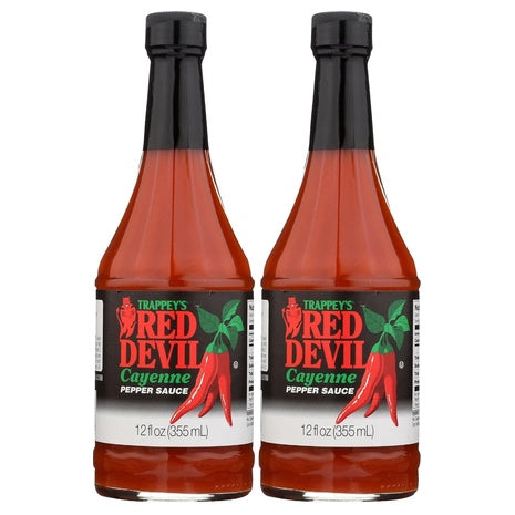2 Trappey’s Red Devil Hot Sauce Bottles