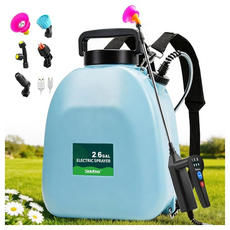2.6 Gallon Battery Powered Backpack Electric Weed Sprayer