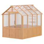 Erommy 6ft X 8ft Outdoor Wooden Greenhouse