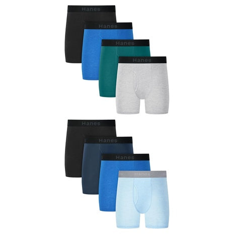 8-Pack Hanes Boys’ Cotton Stretch Underwear