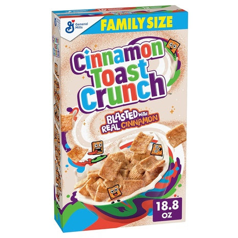 Family Size Box Cinnamon Toast Crunch Cereal (18.8oz)