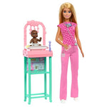 Barbie Baby Doctor With Blonde Fashion Doll Wearing Pink Scrubs