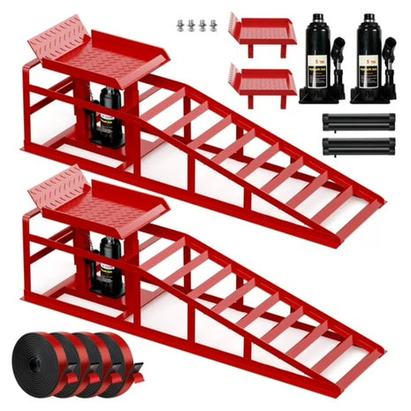 2-Pack Lafati Heavy-Duty 10,000-lbs. Hydraulic Car Ramp Set