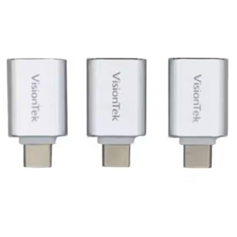 3-Pack VisionTek USB C To USB A Adapter (M/F)