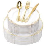 250-Piece Disposable Dinnerware Set