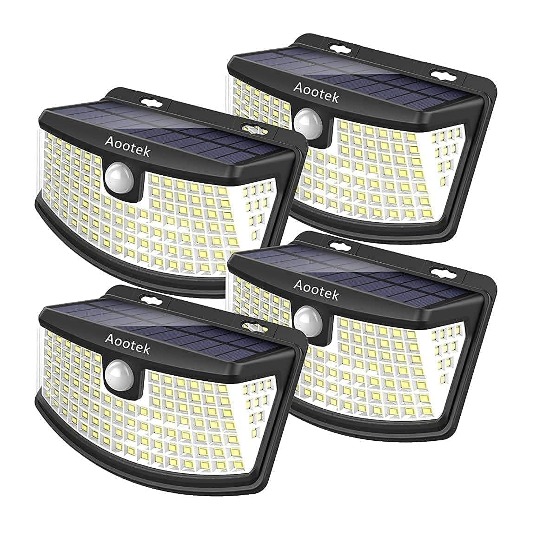 4-Pack 120 LED's Solar Motion Sensor Lights