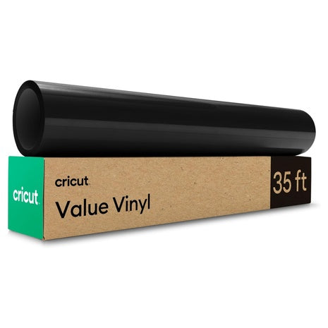 12" X 35' Cricut Value Permanent Vinyl Roll (Black)