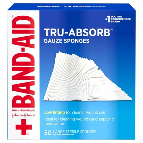 50 Band-Aid Large Gauze Pads