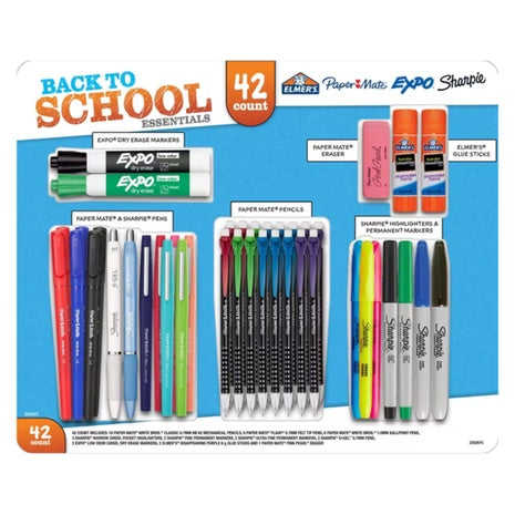 42-Count Back To School Supplies Variety Pack