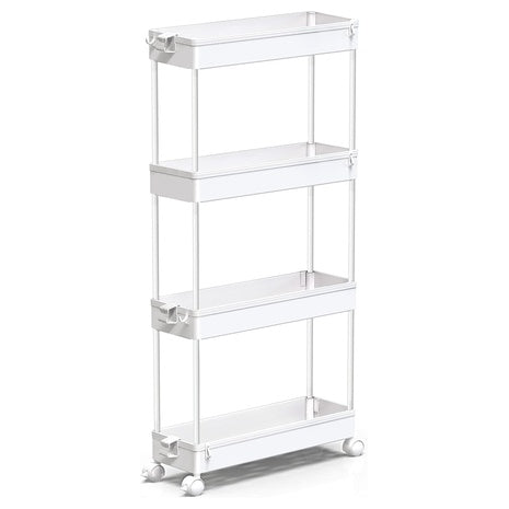 4-Tier Slim Rolling Storage Cart