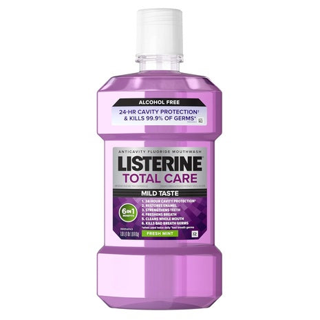1 L Listerine Total Care Alcohol-Free Fresh Mint Oral Rinse